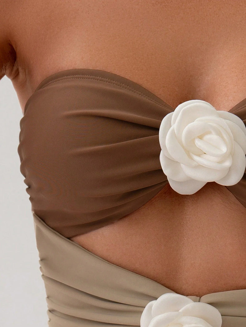 Maiô Três Rosas
