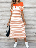 Vestido Listrado Casual Nicole