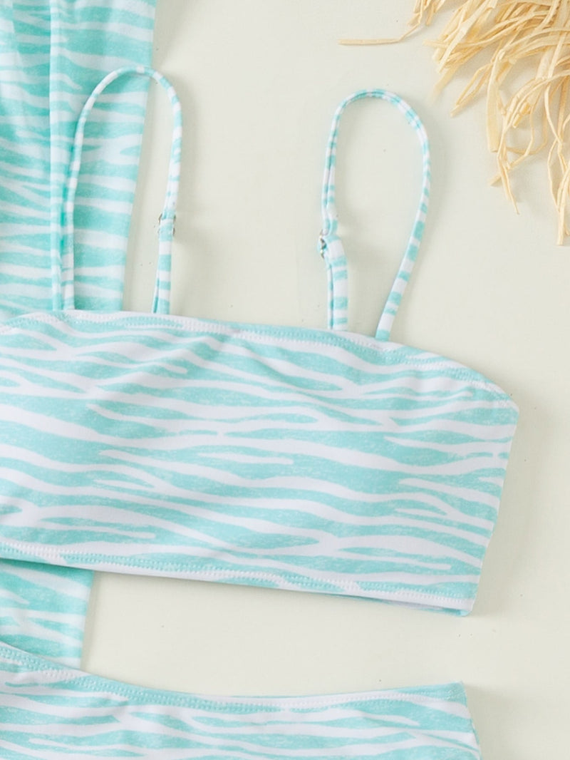 Conjunto Biquíni 3 Peças com Saia de Praia