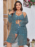 Conjunto De Biquíni Plus Size 3 Peças Yarin