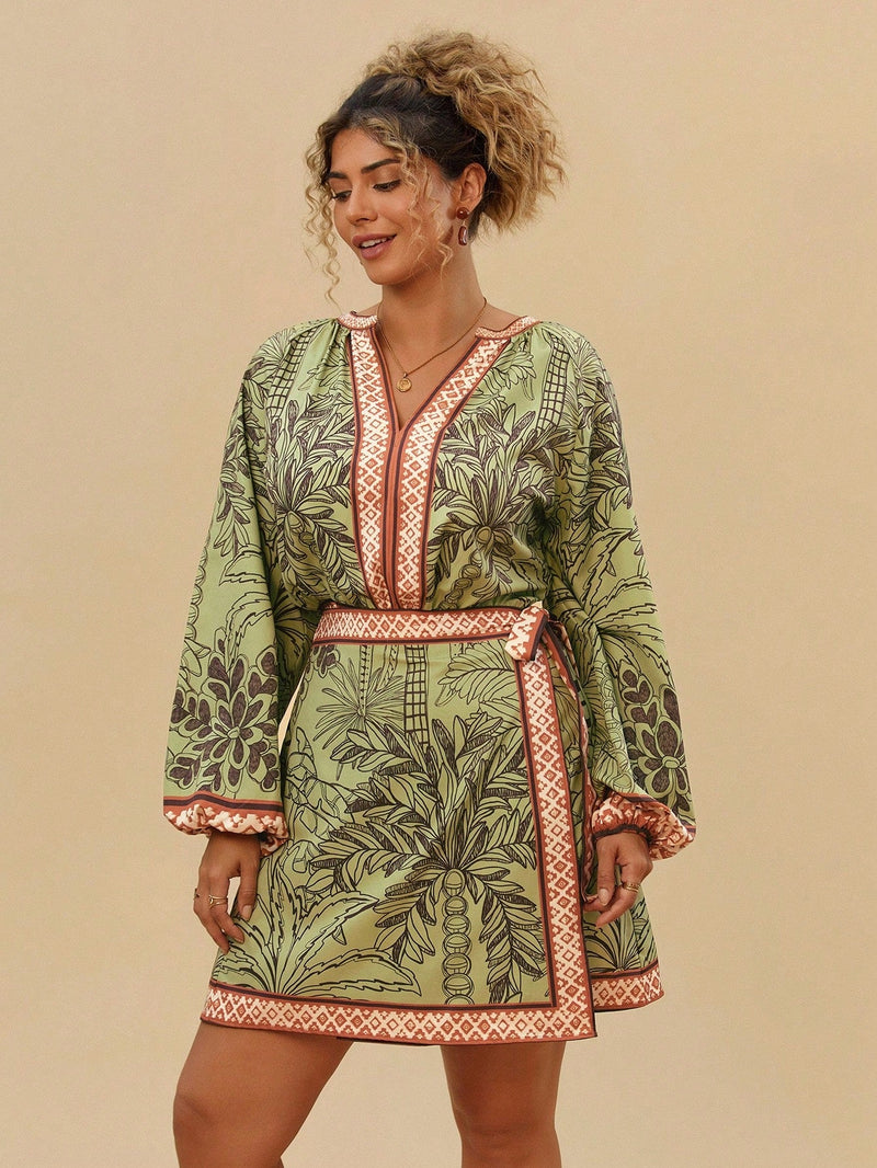 Vestido Plus Size Tribal